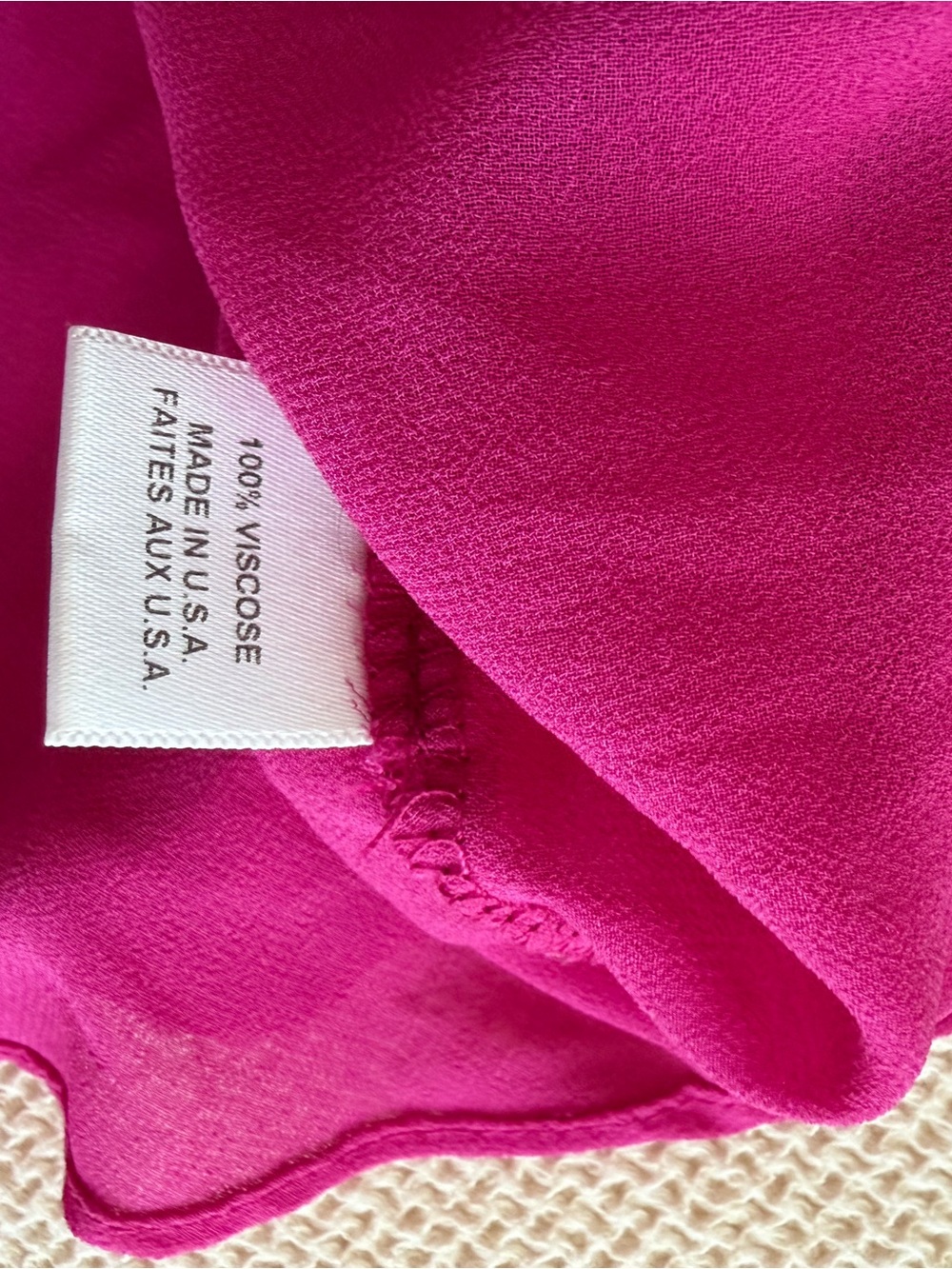 Misa Los Angeles Feminine Women’s Fuchsia Ruffle Tiered Long-Sleeve Dress - Picture 6 of 6